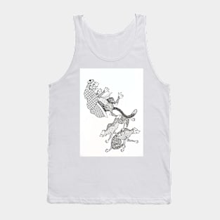 Cat turnskin and wolves. Tank Top